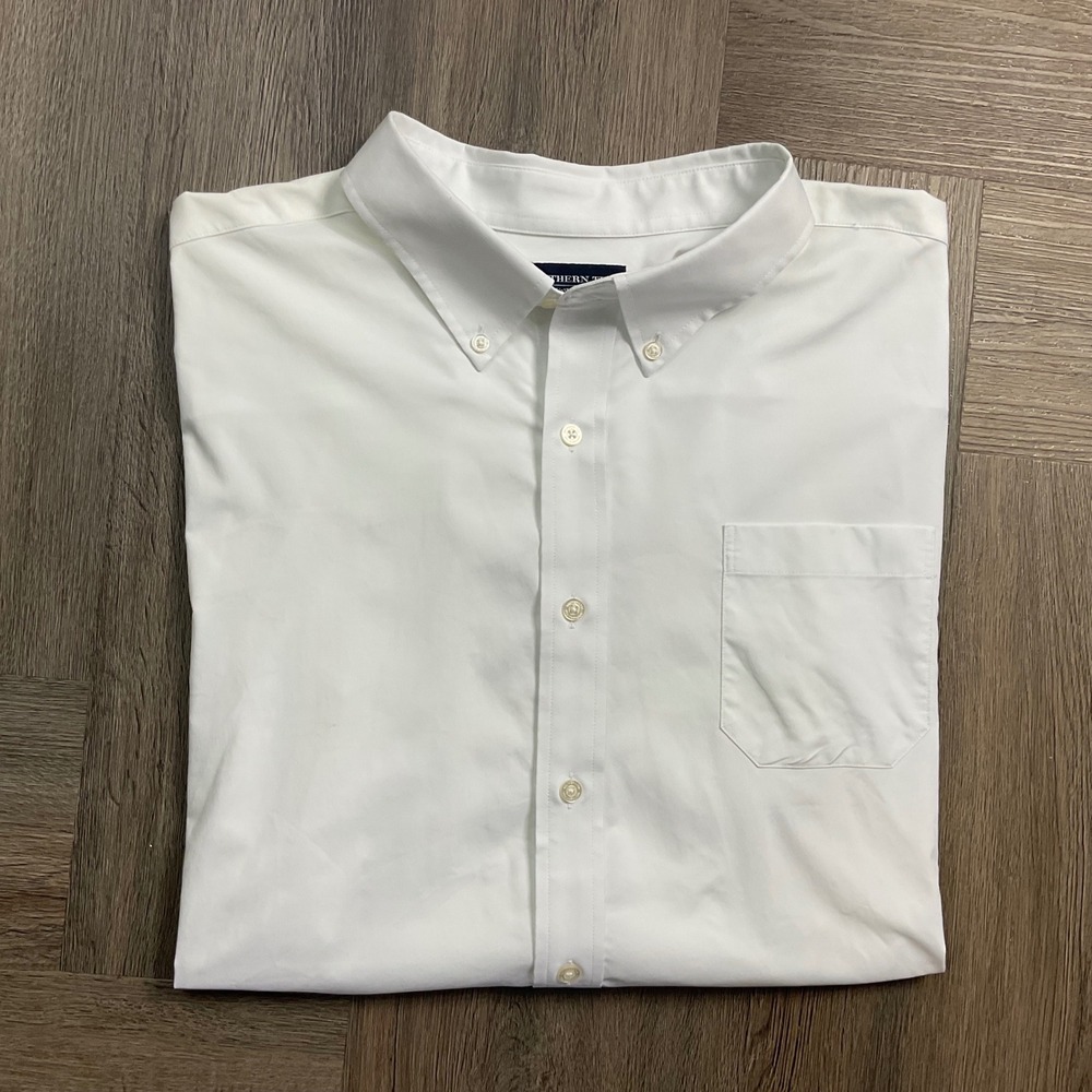 Southern Tide Charleston Performance Shirt Mens XXL White Button Down Sporty